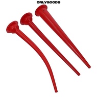 ONLYY Caulking Nozzle, 300mm/11.8in Red Structural Adhesive Nozzle, Replacement Curved Caulking Nozz