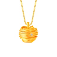 SK Jewellery Beeloved Hive 18K Gold Diamond Pendant
