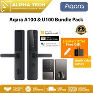 Aqara Smart Lock A100 | HomeKit Support | 18 Months Battery Life | 9 Unlock Methods | Include E1 Hub