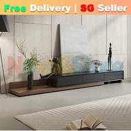 Nova&Store Solid Wood Simple Tv Retractable TV Cabinet Console