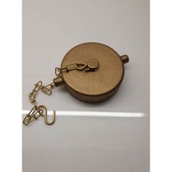 BRASS Plug and Chain 2 1/2 for Siamese Twin Replacement Fire Department Connection Giacomini Italy