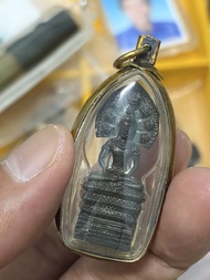 阿贊冠噴 佛曆2532年 一期 澤度金 九寶銅版 小立尊 本尊品相完美  市面罕見