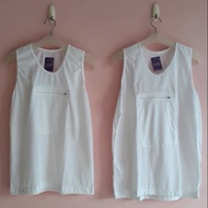 Kaos Singlet Real Resleting Zipper Kaus Dalam Pria Wanita Haji Umroh Kaos Dalaman Anti Maling (Best 