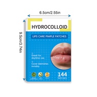 144Pcs Mouth Blister Patch Cold Sore Lip Blister Patch Cold Sore Hydrocolloid Lip Care Stickers Mout