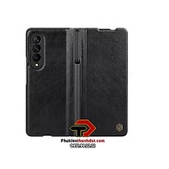 Bao da cao cấp cho SamSung Galaxy Z Fold3 chính hãng Nillkin QIN có ngăn đựng bút có thể tháo rời ti
