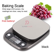 Black Color 10kg 1g Multifunctional Digital Scale Kitchen Weighing Machine Bakery Scale