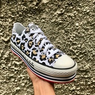 Sepatu Converse Ctas Platform Ox Leopard Asli Bnib [Official]