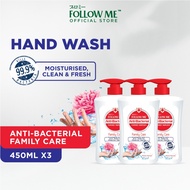 [TRIPLE PACK] FOLLOW ME Anti Bacterial Hand Wash - Family Care 450ml