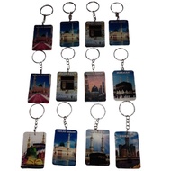 GANTUNGAN CONTENTS 12 PCS MAKKAH MADINAH ACRYLIC KA'BAH KEYCHAINS BY HAJI UMROH || KEYCHAIN MAKKAH K