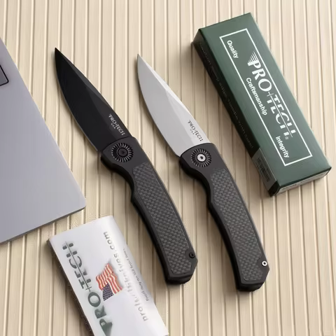 Protech - Unique opening and closing mechanism, EDC personalized folding knife, 154CM steel, portabl