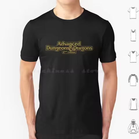 Advanced And-2nd Gold Edition-Old School Dnd T Shirt Men Women Kids 6xl Vintage Dragonlance Game 80s