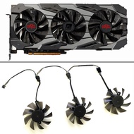 Cooling Fan DIY 3PCS 75MM 4PIN DC 12V RX 5700 GPU FAN For Dataland Powercolor RX 5700 XT Red Devil 8GB GDDR6 Video Cards Replace Cooling Fans