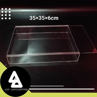 Acrylic sliding box 35x35 for dowry frame acrylic dowry box/