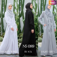 Nibras NS 089 Dress ( Broken White, Black, Light Grey) NS089 NS 89 NS89