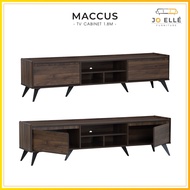 Jo ELLE - Maccus 1.8M TV Cabinet / Media Unit / 6ft Kabinet TV / Kabinet TV / TV Cupboard /TV Storag