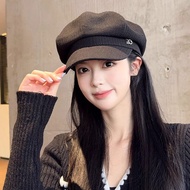 Autumn and Winter British Retro Fashion Sweet Octagonal Hat For Woman Beret