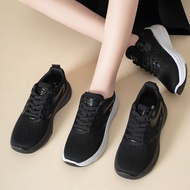 KINBOS Unisex Adult Sneakers PU Leather Full Laces Casual Black White - KIN7501-B