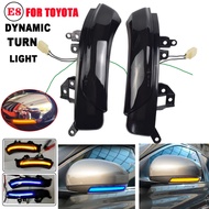 Suitable for Toyota WISH/PRIUS/REIZ/MARK X/CROWN/AVALON Dynamic LED Turn Signal Side Rearview Mirror Indicator Directly Replace OEM