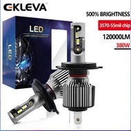 EKLEVA (120W/2 Pcs) LED Car/Motorcycle Headlight H1/H7/H8/H9/H11