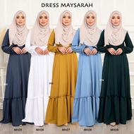Muslimah Jubah Dress Plain Jubah Haji Umrah Hitam Putih Dress Basic Tunang Nikah Nursing Friendly With Pocket
