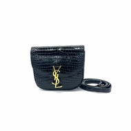 Saint Laurent ysl 黑金 鱷壓 kaia 肩背包