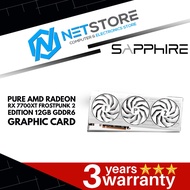 SAPPHIRE PURE AMD RADEON RX 7700XT FROSTPUNK 2 EDITION 12GB GDDR6 GRAPHIC CARD - 11335-08-50G