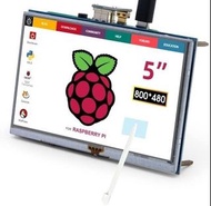❗照價再八折/再送運費❗全新貨品、ELECROW 5 英吋覆盆子 Pi 螢幕 觸控螢幕 800x480 TFT LCD 顯示器 HDMI 顯示器 適用於 Raspberry Pi 4B 3B+ 3B 2B+ BB 黑色香蕉 Pi Jetson Nano Windows 10 8 7、實物相片(只此一部)