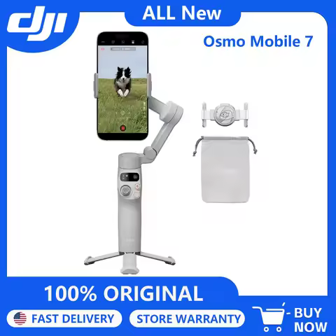DJI Osmo Mobile 7 Gimbal Stabilizer for iPhone, Android, Built-in Tripod, Portable Stabilizer for iP