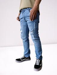 Celana Panjang Pria Terbaru 2020 Gaul Robek / Ripped jeans / Arten jeans