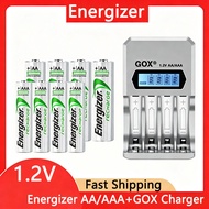 GOX AA/AAA charger 1.2V and AA/AAA Rechargeable Battery 1.2V Ni-MH battery