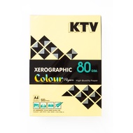 กระดาษสีถ่ายเอกสาร A4 80 แกรม KTV