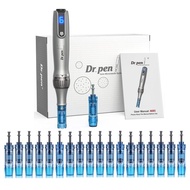 Oley Dr-Pen Electric M8S Dermapen Pen with 20 Pcs Replacements Facial Beauty Instrument & Cleansing 
