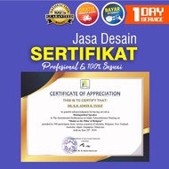 Jasa Edit Desain Sertifikat Penghargaan Piagam Berkualitas
