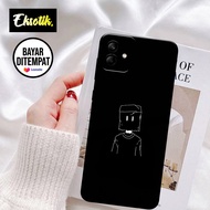 Case Samsung A04 - Casing Samsung A04 - EKSOTIK - Fashion Case Black Art - Silikon Samsung A04 - Cas
