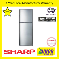 Sharp 360L 2 Doors Inverter Fridge / Refrigerator SJ366MSS Peti Sejuk