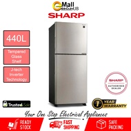 Sharp SJ4422MSS 440L J-Tech Inverter 2 Door Refrigerator | Fridge |  | Peti Sejuk