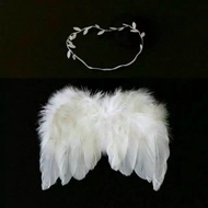 Angel wings and baby crowns, baby angel wings crown photo costume props