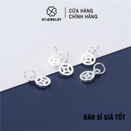 S925 Silver: 3D silver Charm with money motif HTJEWELRY PH737