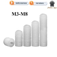 [9QN3] Nylon Flat Screw Plastic Screw Headless Screw Top Screw Machine M3M4M5