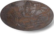 Takumikaze Arita Pottery 8.7 inches (22 cm) Plate, Kiln Changer, 7 inch (7 cm) Flat Pot (Round), Mad