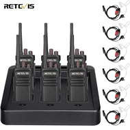 Retevis RB23 Waterproof 2 Way Radios Long Range Rugged Emergency Alarm 1800 mAh with 6 Way Multi Ga