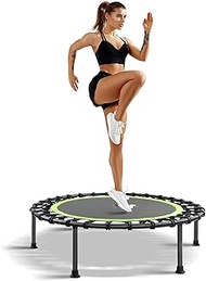 Fitness Trampoline,42"/45" Rebounder Trampoline for Adults,Galvanized, pipe, PP cloth nylon wire,for Indoor Fitness, Bungee Rope Design System, the Best Choice for Aerobic Exercise,Max Limit 330 lbs
