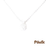 CHROME HEARTS Rubber Cross Ball Necklace White Silicon Matte Charm w/ Ball Chain New CHN06
