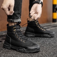 Men's British High Top Martin Boots Winter Vintage Work Clothes Boots Military Shoes Size:39-44