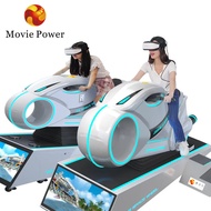 Virtual reality racing simulator VR game console driving