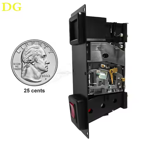 Arcade Stand Coin Door Support USA Quarter Coin 25 Cent for MAME or Replacement, Iron Door Construct