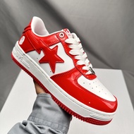 bn ของแท้ 100% A Bathing Ape (Bape) Bape Sta To Low board รองเท้าหนัง รองเท้าเทรนเนอร์ สําหรับผู้ชาย