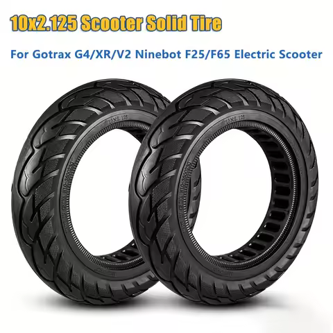 10x2.125 Tubeless Solid Tires for Gotrax GXL V2/XR/APEX Xiaomi Pro 2/M365/1S/F20/F25/F30/F40/F65/D18