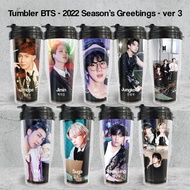 Tumbler BTS 2022 Season's Greetings ver 3 - Drink Bottle Merchandise KPOP Unofficial Army Jungkook Jimin Jin JHope Taehyung RM Suga