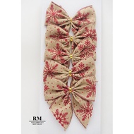 BW602-11 Christmas Three-Dimensional Primary Color Snowflake Glitter Bow